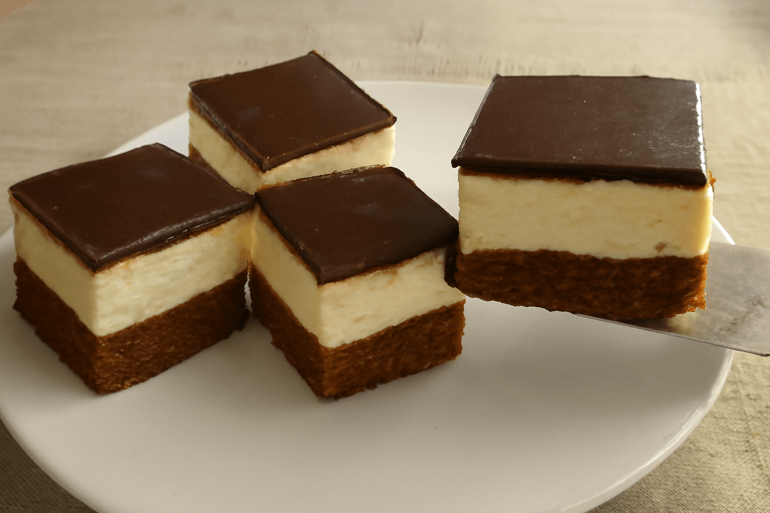 Hladne kremaste kocke s limunom i čokoladom