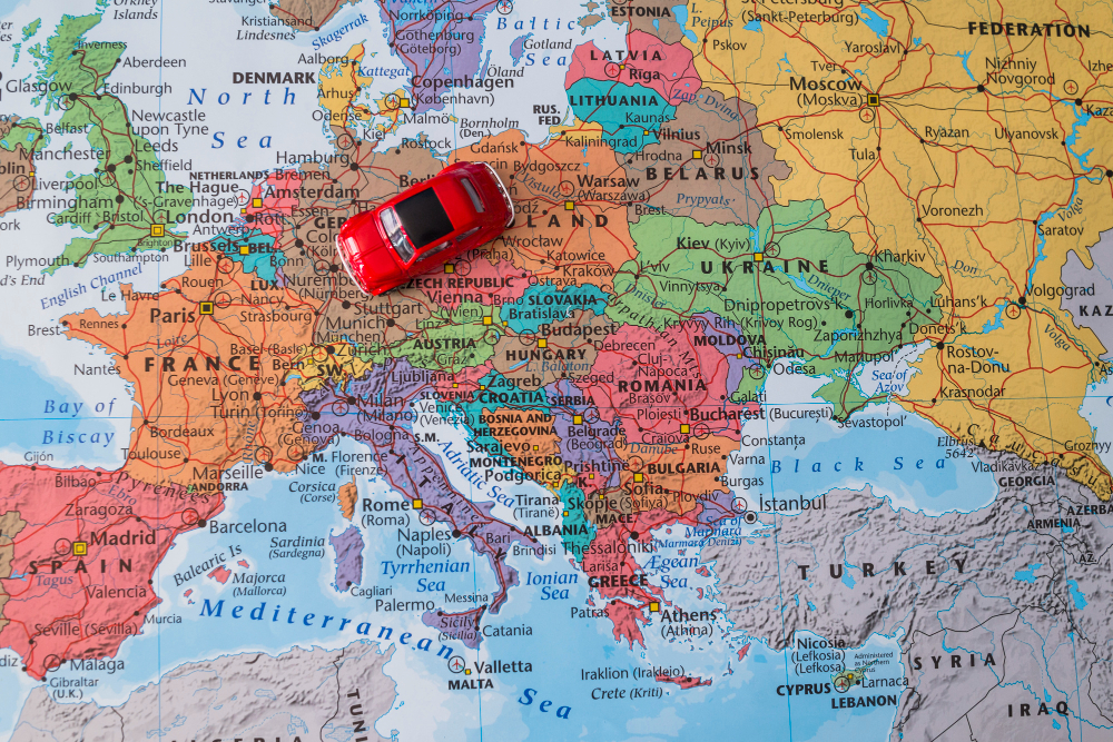 Što prikazuje detaljna karta Europe?