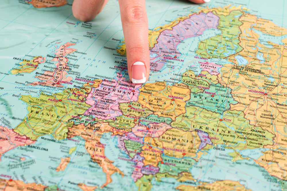 Vrste detaljnih karata Europe