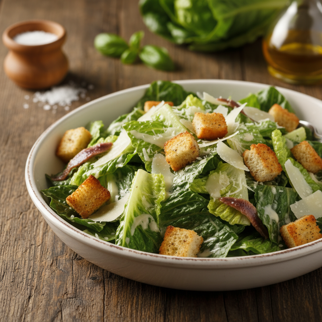 Jednostavan Cezar salate recept koji uvijek uspijeva