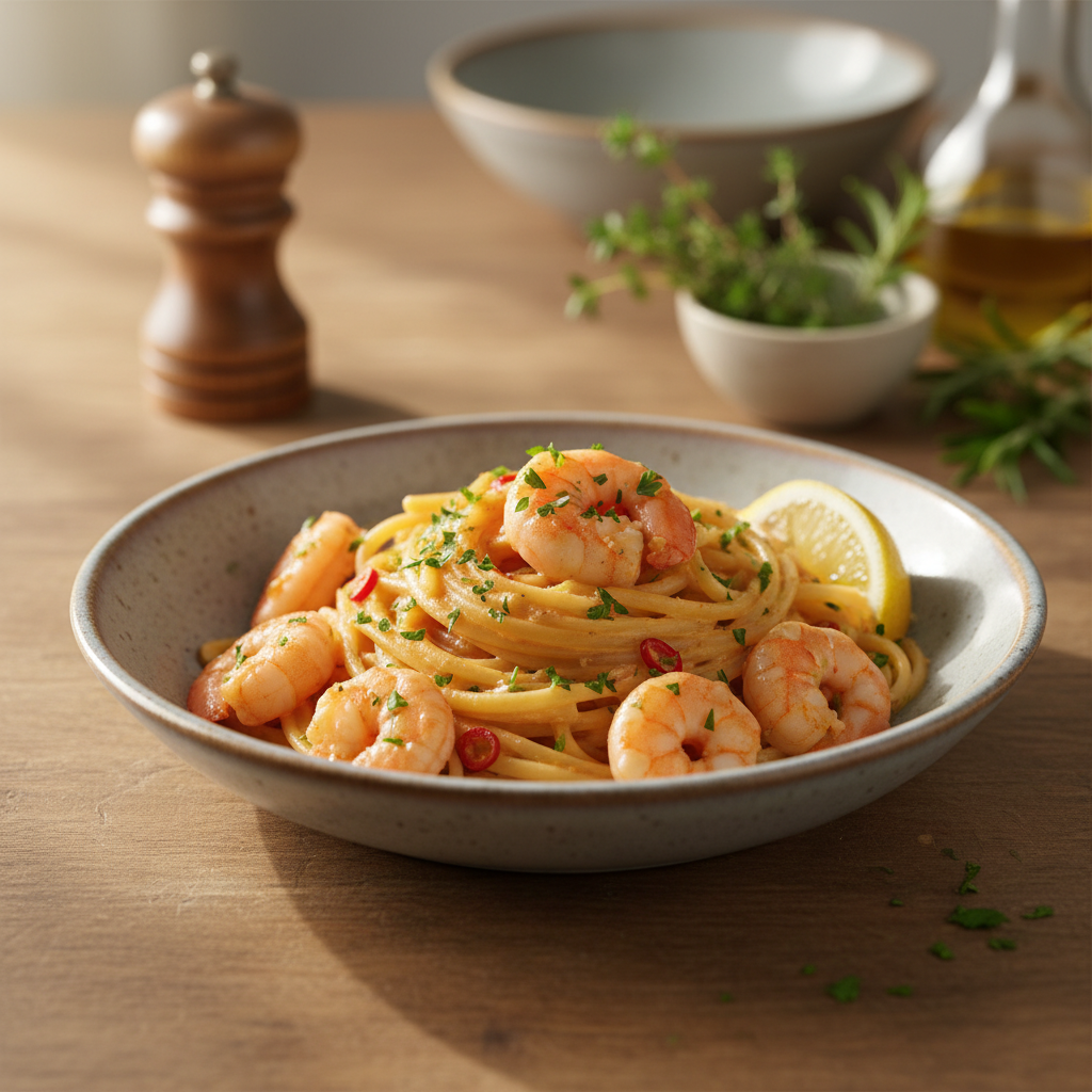 Kako pripremiti ukusne kozice s tjesteninom kod kuće