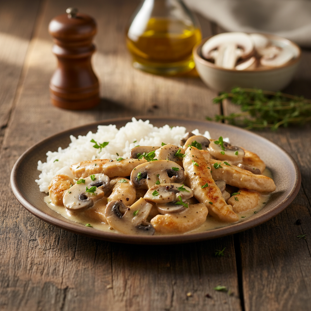 Ukusna piletina s gljivama: jednostavan recept za brzi ručak