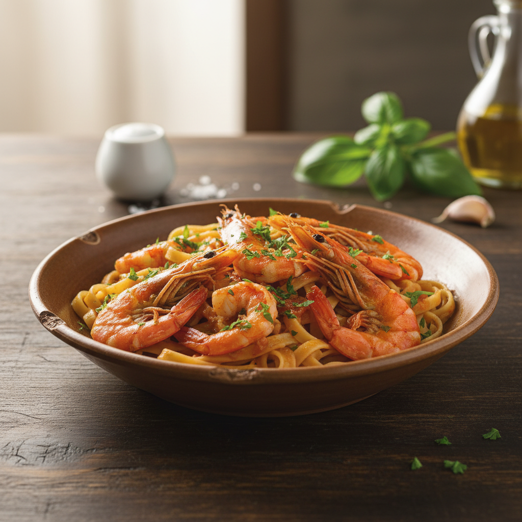 Kozice na buzaru s tjesteninom: Brz i jednostavan recept