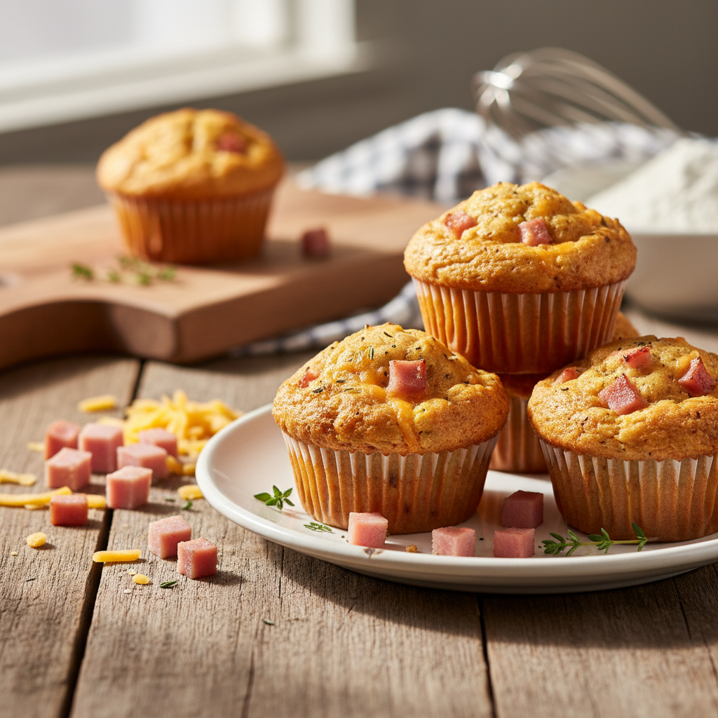 Brzi slani muffini sa šunkom i sirom: Savršen recept