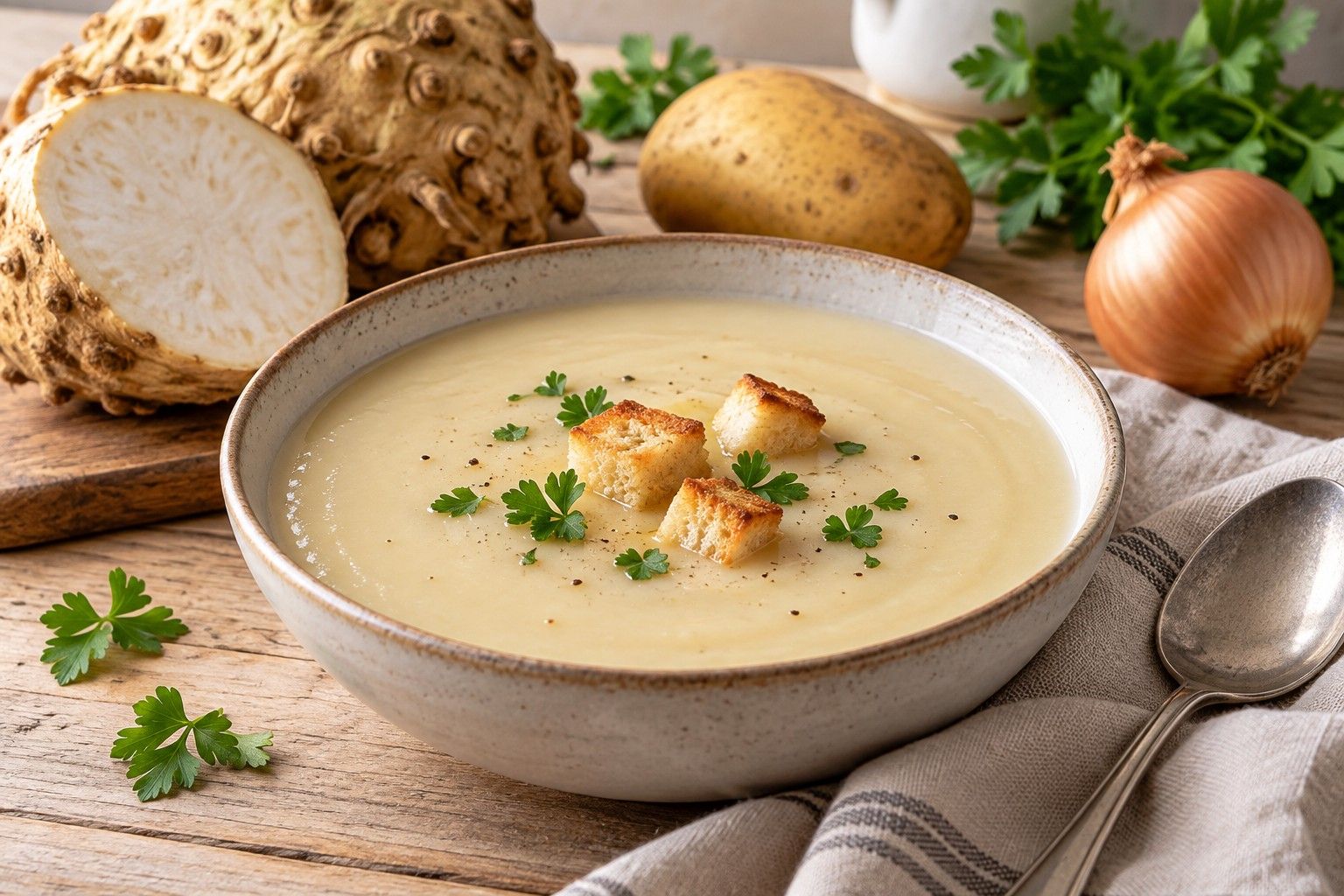 Juha od celera i krumpira: recept s korijenom celera
